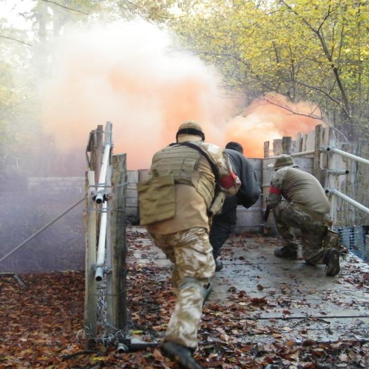 a person that is on fire